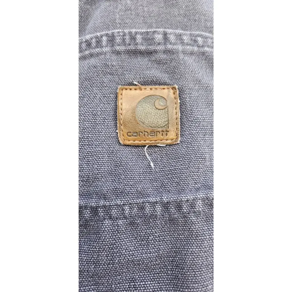 Carhartt Carpenter Jeans 42 X 30‎ Gray Dungaree Fit Denim Straight Leg Cotton
